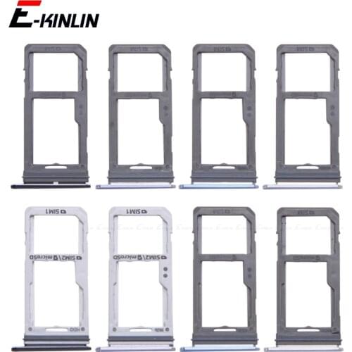 Sim Micro SD Card Socket Holder Slot Tray Reader For Samsung Galaxy S8 Plus G950 G955 Adapter Container Connector Parts