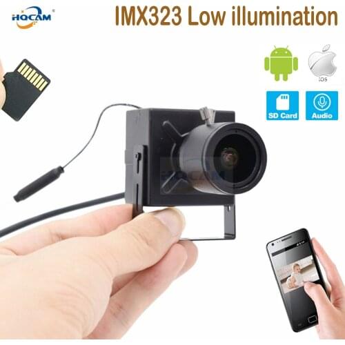 HQCAM CamHi IMX323 Low illumination1080P Audio Mini WIFI IP Camera indoor Wireless Surveillance CCTV Security Onvif TF Card Slot