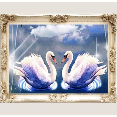 Swan animal DIY Crystal 5D full plastic diamond painting embroidery machine glue cross stitch kit art 3Dmosaic square rhinestone