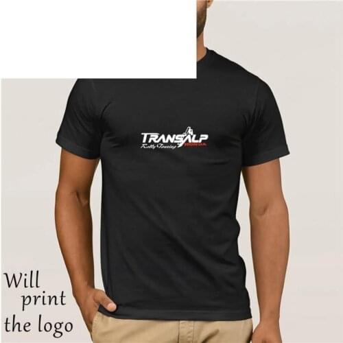 Summer Short Tee MenS Cotton Cool T Shirt Honda Transalp Style 650 XL700V Printing T-Shirt For Motorcycle Fans Tee Shirts