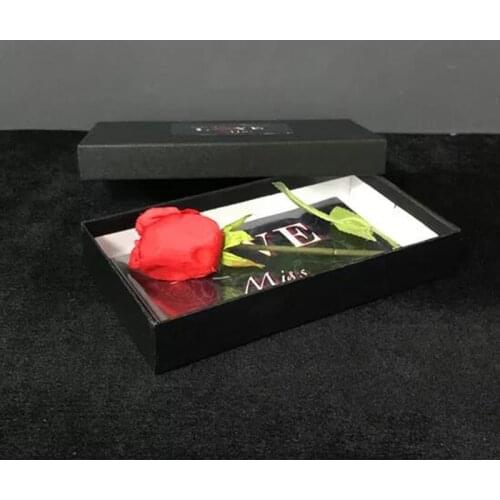 Miss by J.C Magic Tricks Greeting Card to Rose Appearing Romantic Close Up Props Accessory Illusion Magician
