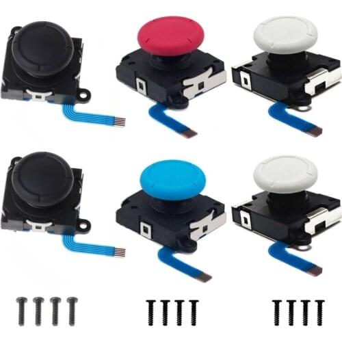 2pcs 3D Rocker Joystick with 4pcs "Y" Screws Repair Kit for Switch NS
