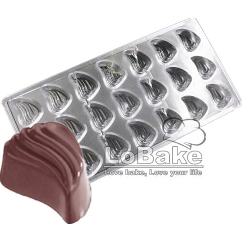 New arrivals trigon hill shape PC polycarbonate chocolate candy mould ice cube sugar craft bakery mold for DIY baking supplies