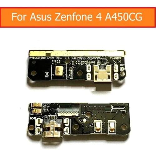 Genuine USB date charging dock flex cable For Asus zenfone 4 A450CG 4.5" USB connector port PCB flex cable with jack port board