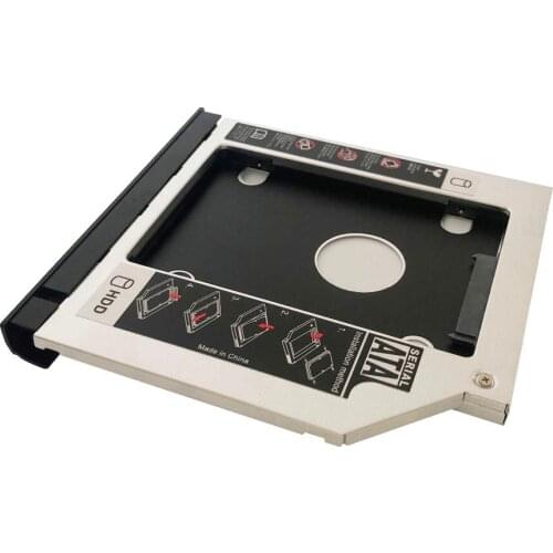 SATA 2nd Hard Drive SSD HDD Module Caddy Adapter for Dell 3421 5421 5435 5437 With Bezel Faceplate