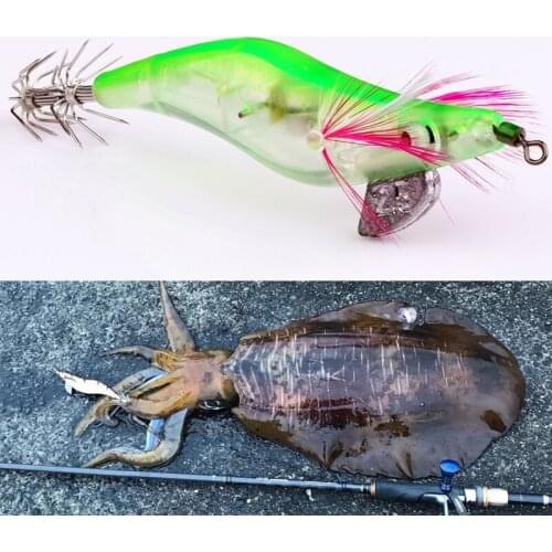 4pcs 10.5cm Shrimp Shape Lure Bait For Squid With Flashing Led Light Jig Fishing Lure Prawn Tackle Hook