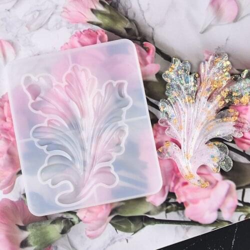 DIY Silicone Resin Fern leaf Mold Jewelry Pendant Making Tool Mould Craft