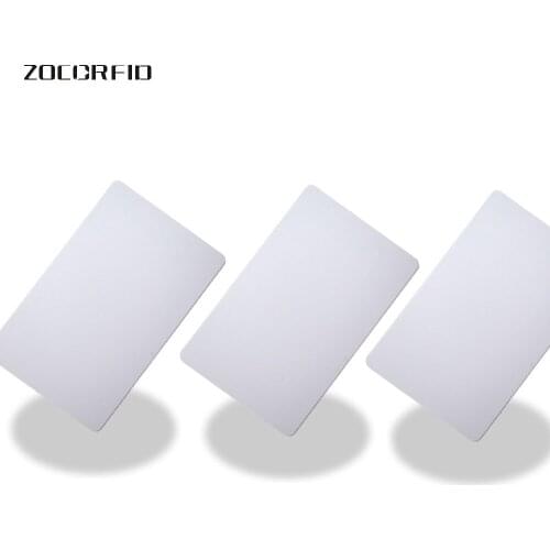 100pcsF1108 RFID 13.56Mhz (Compatible MFS50) Re-writable Proximity Smart Card NFC Card 0.8mm Thin For Access Control System