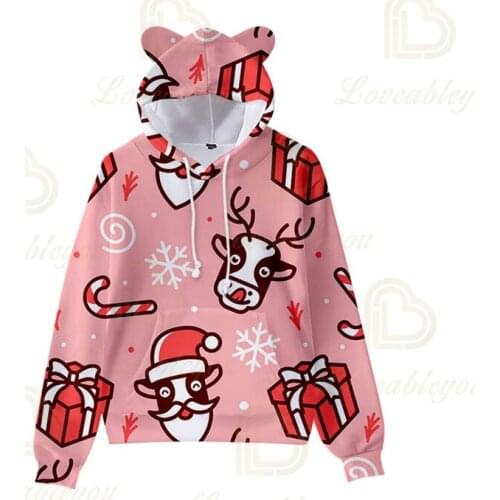 Hooded Sweatshirt Boys Girls Kids Casual Tops New Mens Womens Childrens Christmas Hoodies Fashion 3D Printing Clothes Gifts