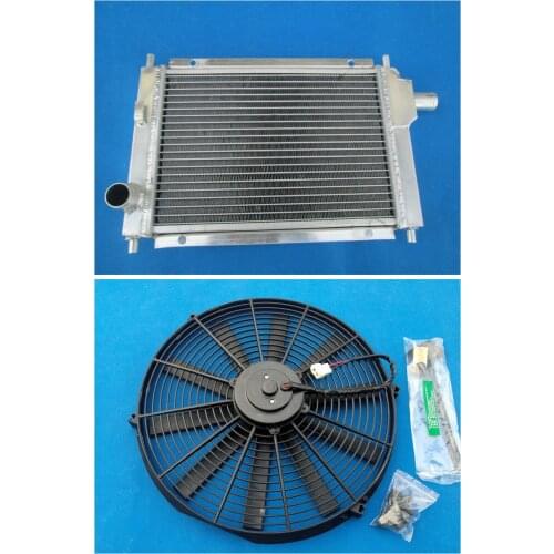 High Quality Aluminum Radiator + Fan For ROVER MINI COOPER S MPI 1997-2001 1997 1998 1999 1999 2001 Custom 2 ROW