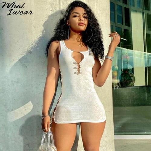 Модные трикотажные платья Whatiwear China At AliExpress