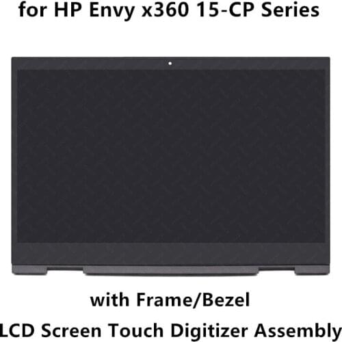 15.6'' FHD LCD Screen Display Touch Glass Digitizer Assembly for HP Envy x360 15-cp0000au 15-cp0001au 15-cp0002au 15-cp0003au