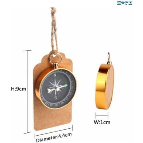 100 set Party Favors for Kids Birthday Compass Gift +Kraft Paper Tags Travel Themed Wedding Gifts Wedding Decoration