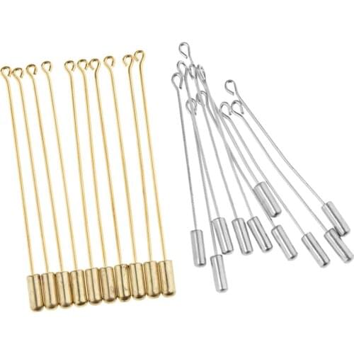 20pcs Collar Lapel Stick Brooch Pin Needle Suit Hat Scarf Making DIY Crafts for Party Wedding Ball Fancy Dress
