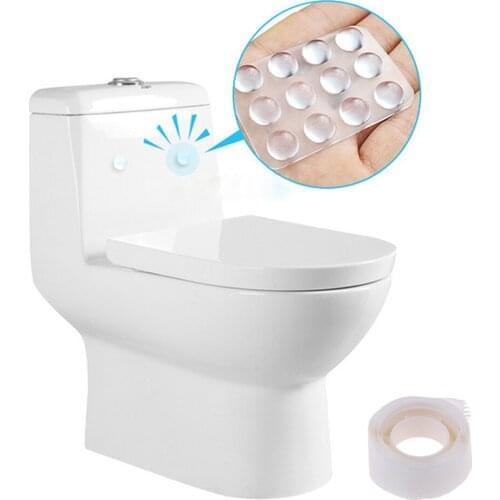 24Pcs/Set Transparent Anti Slip Silicone Shock Absorber Soft Cushion For Closestool Furniture Accessories