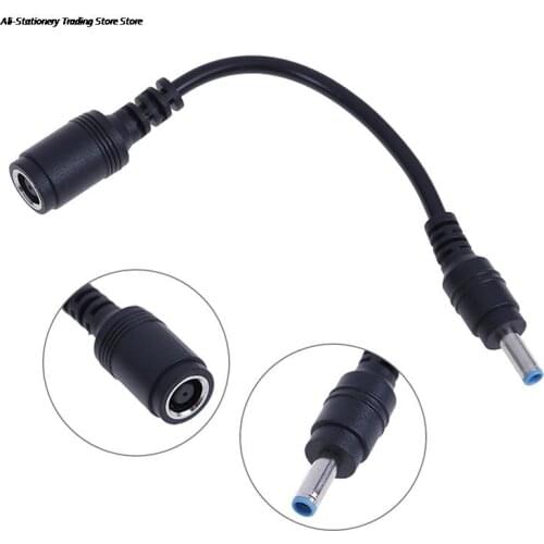 7.4*5mm Female To 4.5*3mm Male Plug DC Cable Power Adapter Connector for HP Dell Laptop