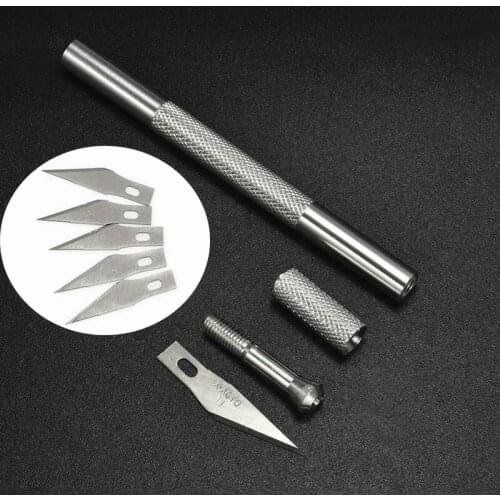 7X Knife Stencils Metal Precision Cutting Hobby Engraving Knife Sculpture Knife Tools Fondant Gum Paste Cutter Baking Tools