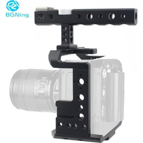 BGNing Aluminum Video Camera Cage Mount Stabilizer Rig with Top Handle For Z CAM E2 E2-S6 / F6 / F8 4K Cinema Camera Protector