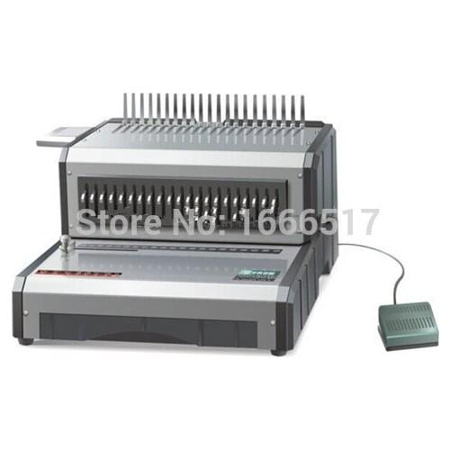 Free ship new Heavy Duty Electric Plastic Comb Binding Machine with CE/RoHs