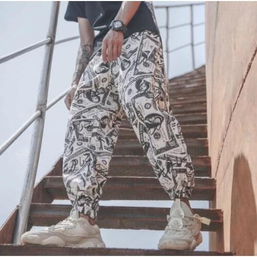 Summer thin personality fashion mens pants loose harem pant men feet trousers casual pantalones hombre cargo pantalon homme