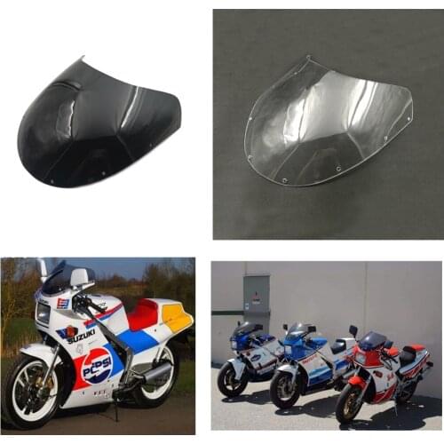 For Suzuki RG 400 RG 500 Gamma Motorcycle Windshield WindScreen Front Screen Deflector 1985 1987 MOTOR Accessories