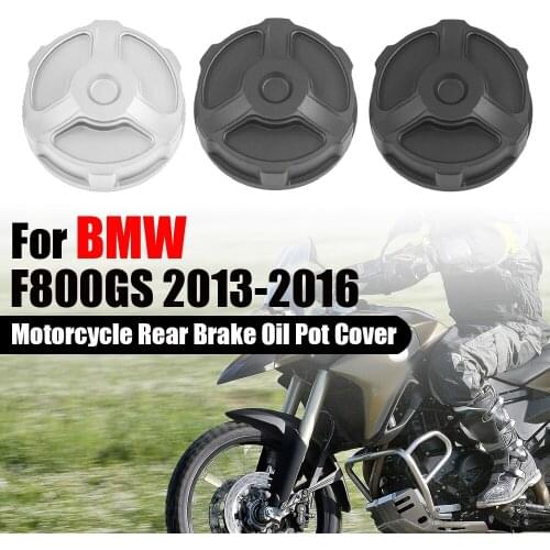 For BMW F800GS F 800 F800 GS Motorcycle Rear Brake Oil Pot Cover Oil Cup Cover Pump Protection CNC Aluminum 2013 2014 2015 2016