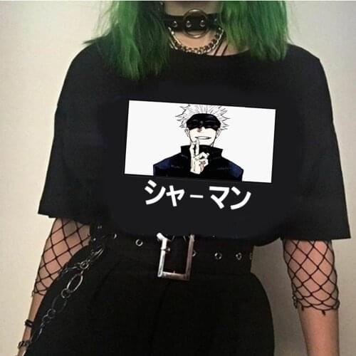 Satoru Gojo Shaman T-shirt Round Neck Tee Shirts