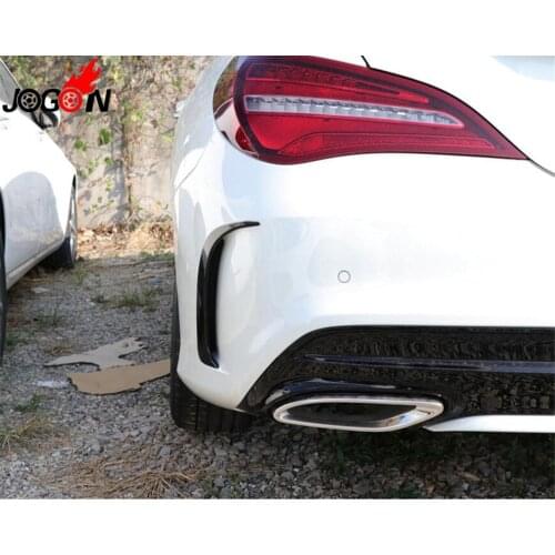 Gloss Black Bumper Side Breathable Frame Lip Spoiler Trim Cover For Mercedes Benz CLA W117 C117 Facelift model 2016-2019
