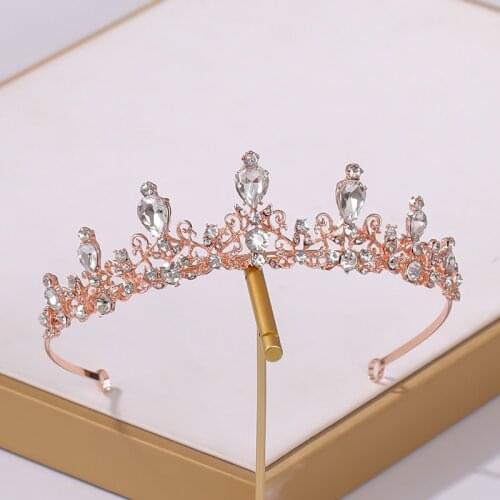 Crystal Rhinestone Crown and Tiara For Women Bride Wedding Hair Accessories Bridal Crown Tiaras Wedding Headpiece Women Diadem