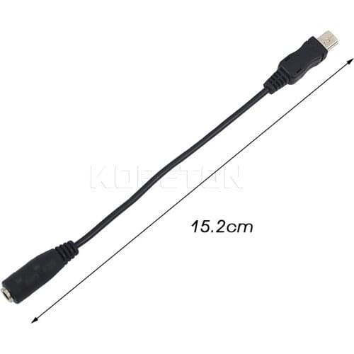 Kebidu USB to 3.5mm Jack Female Mic Microphone Adapter Mini Portable Tranfer Cable Cord for Gopro HD Hero 3 3+ Camera camcorder