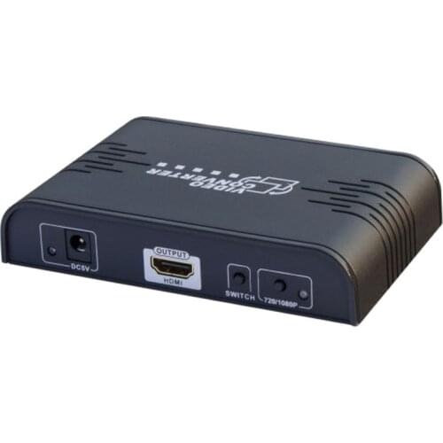 363A RCA Composite video&S-video to HDMI converter,HDMI convertor video Upscaler up to 720p 1080p AV switch converter AV adapter