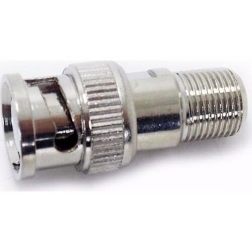 20pcs/lot BNC Male to F Female Connector BNC Plug to F Type Female Jack Socket Adapter RF Coaxial Connector for CCTV Camera