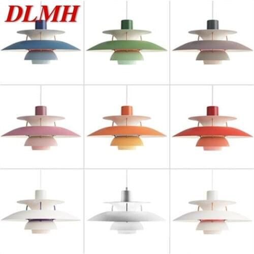 DLMH Nordic Creative Pendant Light Modern Colorful LED Lamps Fixtures for Home Dining Room Decoration