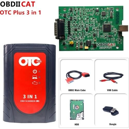 OTC Plus 3 in1 Diagnostic Tools For niss-an consult For to-yota Intelligent Tester For vo-lvo vida OBD Scanner GTS With HDD