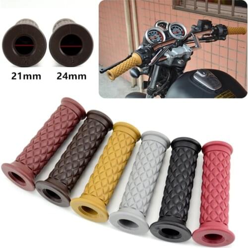 Retro Motorcycle Modified Parts Sports Car For Cafe Cg125 Gn125 Handle Cover Non-slip Handle Rubber 22mm Handlebar Handle Cover
