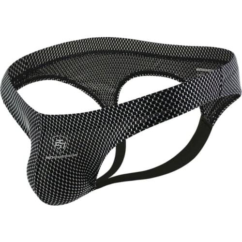 Men Underwear Thongs Open Pouch Bag T-back Erotic Underwear Bulge Gay Male Funny Double G Strings Jockstrap Panties Underpants