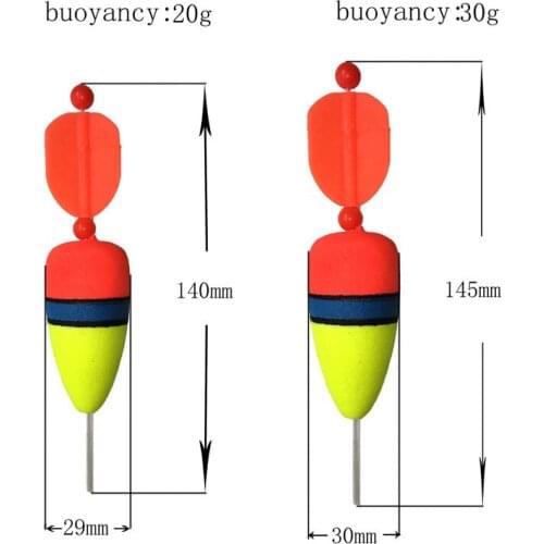 Newdonghui EVA foam Fishing Float Pike Float Soft Float Sliding Fresh Water