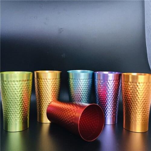 New customized aluminum creative beating cup aluminum beer mug aluminum quick-frozen coffee mug