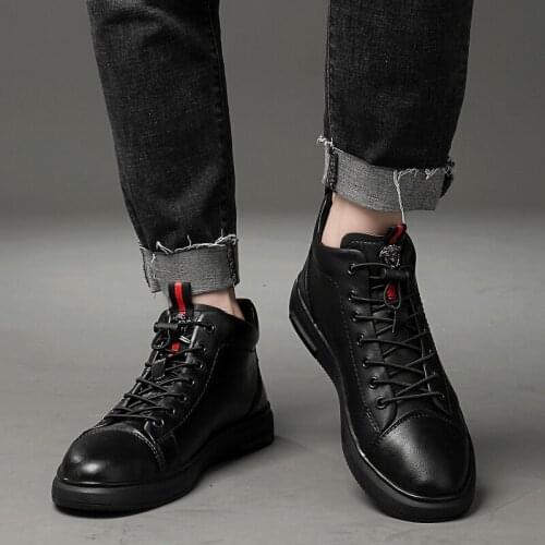 2019 spring and autumn new brand warm and comfortable high-quality personality outdoor high-top large size 45 casual shoes