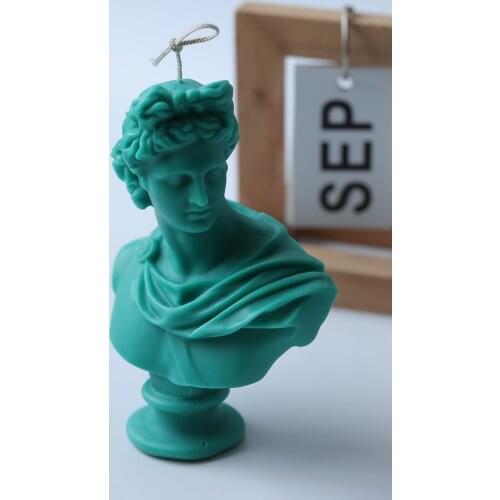 PRZY Apollo Candle Moulds Soap Men Mold Silicone Large Size Plaster Statue Molds Clay Resin Moulds