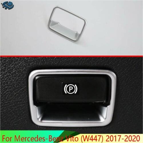 For Mercedes-Benz Vito (W447) 2017-2020 ABS Chrome Car electronic handbrake frame cover trim