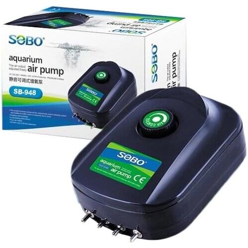 SB948-Sobo Quad Output Aquarium Air Motor 8W 4x3 L/Min 411680386