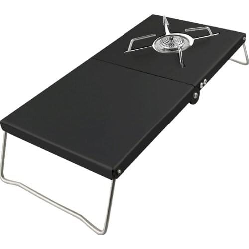 Tovelent heat table for single burner 1 unit Multi-purpose folding Lightweight Camping Tent Household Bed Collapsible Desk L*5