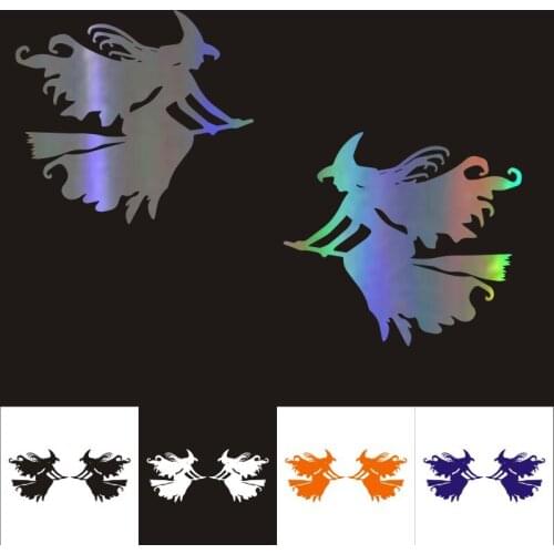11*13cm Viny Waterproof Car Sticker Beautiful witch Car Bumper Decals Car Styling Decoration Door Window Vinyl Stickers