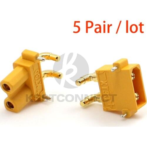XT30PW High Quality 5Pairs 30A Low Temperature Rise Fire Retardant Plug For RC Camera Drone Accessories