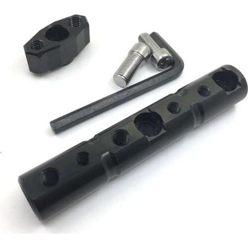 Yecnecty Aluminum Motorcycle Mirror Mount Honder 10MM Scooter Fog Light Extension Bracket For Cafe Racer KTM Suzuki Kawasaki