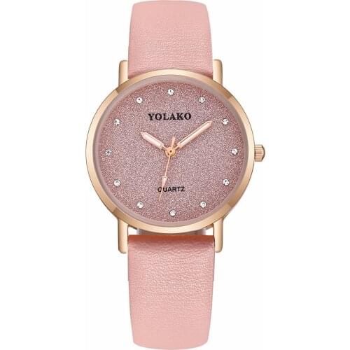 Women Romantic Starry Sky Diamond Wrist Watches Casual Luxury Leather Rhinestone Quartz Watches Relogio Feminino