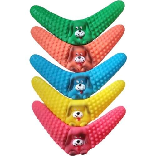 1PC Rubber Chew PetToys For Dogs Cats Flying Saucer Shape Molar Teeth Pet Toy Dog Bite Resistant Molar Training Funny Games New