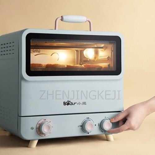 1200W Electric Oven Small Household Desktop Stainless Steel Grilled Wings Chicken Pizza Bread Cake Machine Cooking Appliances