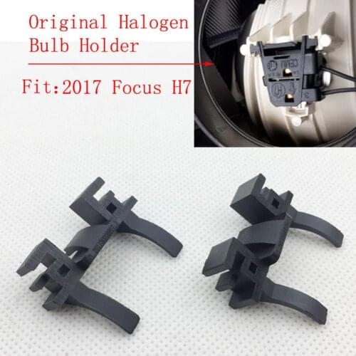 2pcs H7 LED Headlight Bulb Holders Adapters Socket for Ford Focus Land Rover Discovery Fiat (Low Beam)
